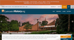Desktop Screenshot of lancasterhistory.org