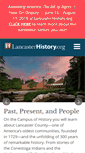Mobile Screenshot of lancasterhistory.org